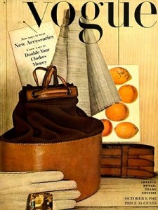 Vogue, October 1, 1943. Vogue, October 1, 1943.