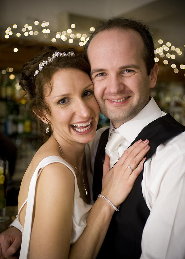 A wonderful wedding full of confident smiles.