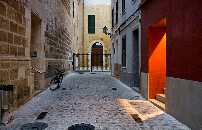 Shapes, colour, light, bicycle and cobbles. Shapes, colour, light, bicycle and cobbles.