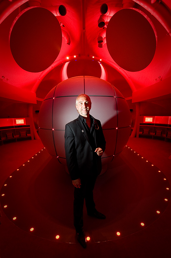 Cosmonaut Richard Garriott at The Centre of the Cell, QMUL. 2011