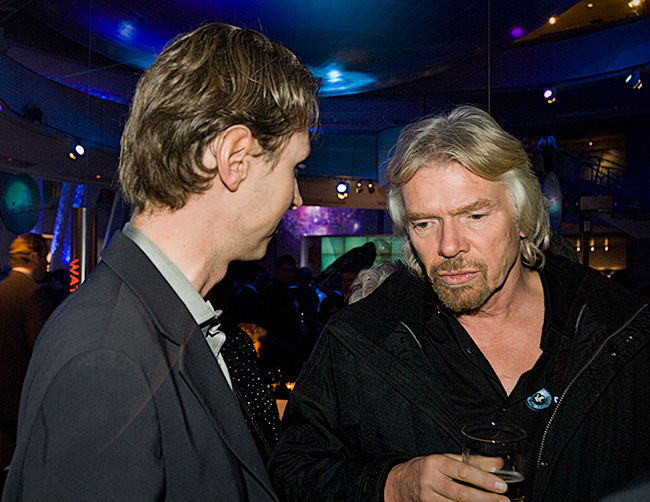 Richard Branson discusses Norther Rock with London-based banker Per Wimmer of Wimmer Finance