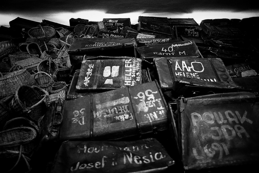 Suitcases of Auschwitz inmates. Photo: © Michael Cockerham 1993.