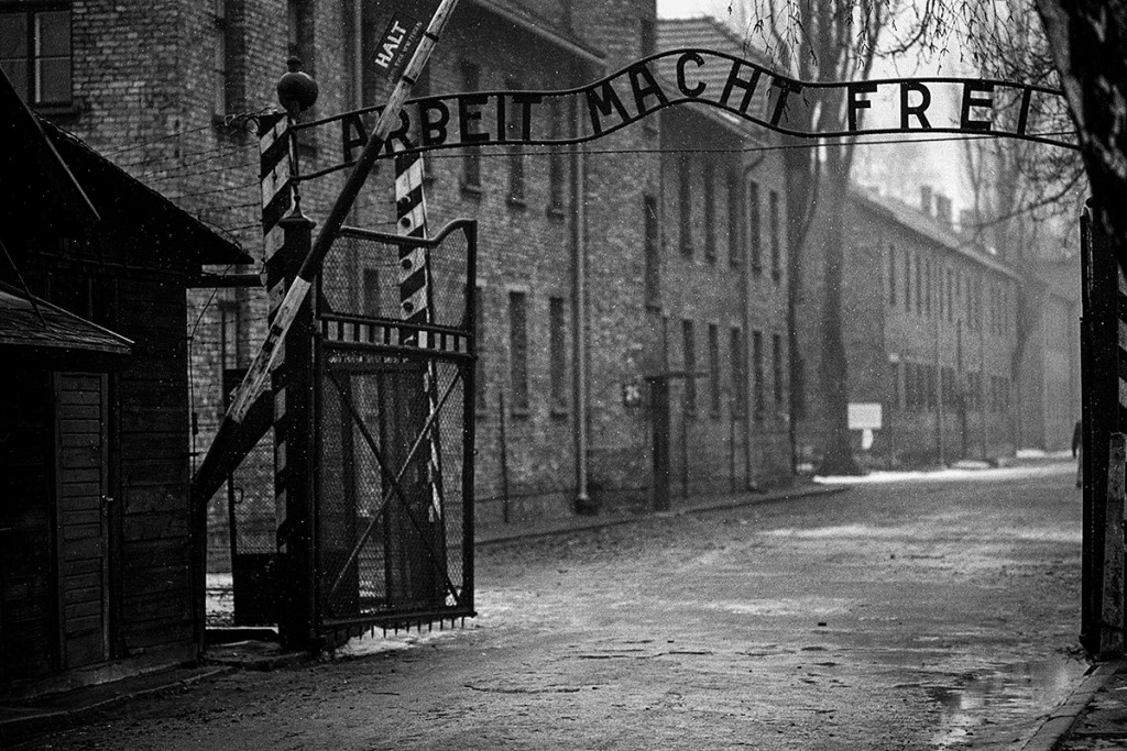 Work will set you free. The entrance to Auschwitz. Photo: © Michael Cockerham 1993.